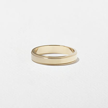 Malcolm- Milgrain Men's Wedding Band
