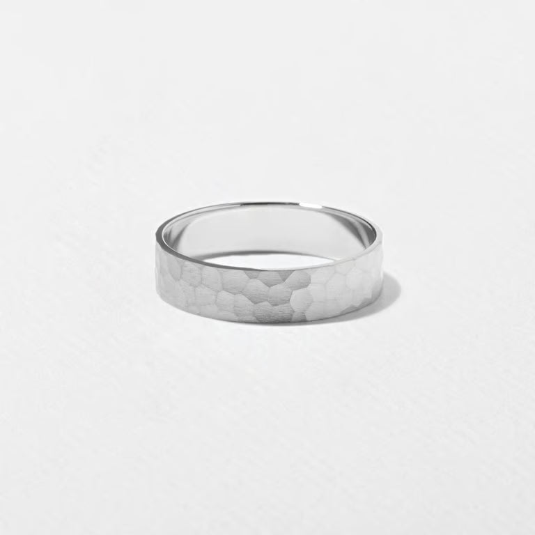 Xavier- Matt Finish Texture Men's Wedding Band