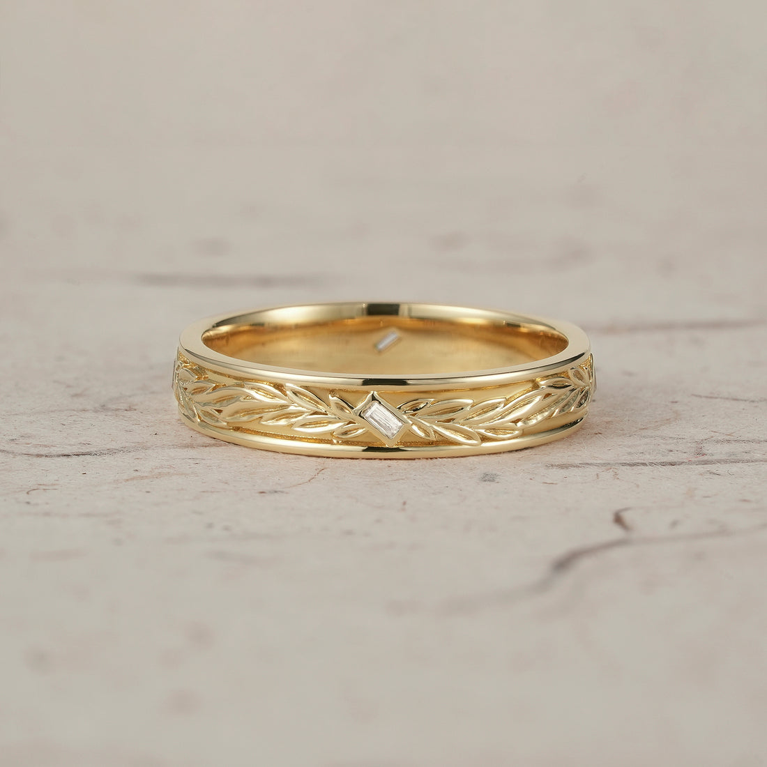 Buguatte Moissanite diamond Men's Wedding Band