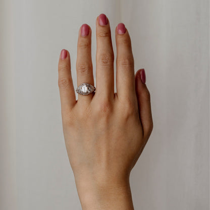 1.30  CT Emerald Lab Grown Diamond Bezel Engagement Ring