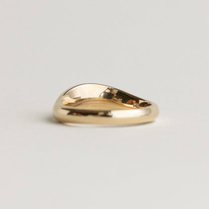 0.013 TCW Round Lab Grown Diamond Chunky Contour Wedding Band