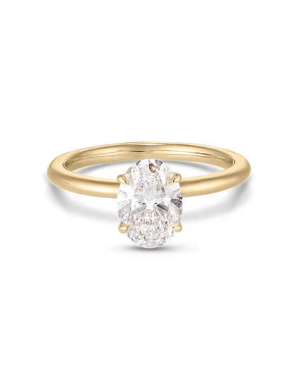 Aurelia- Oval Solitaire Style Lab Grown Diamond Engagement Ring