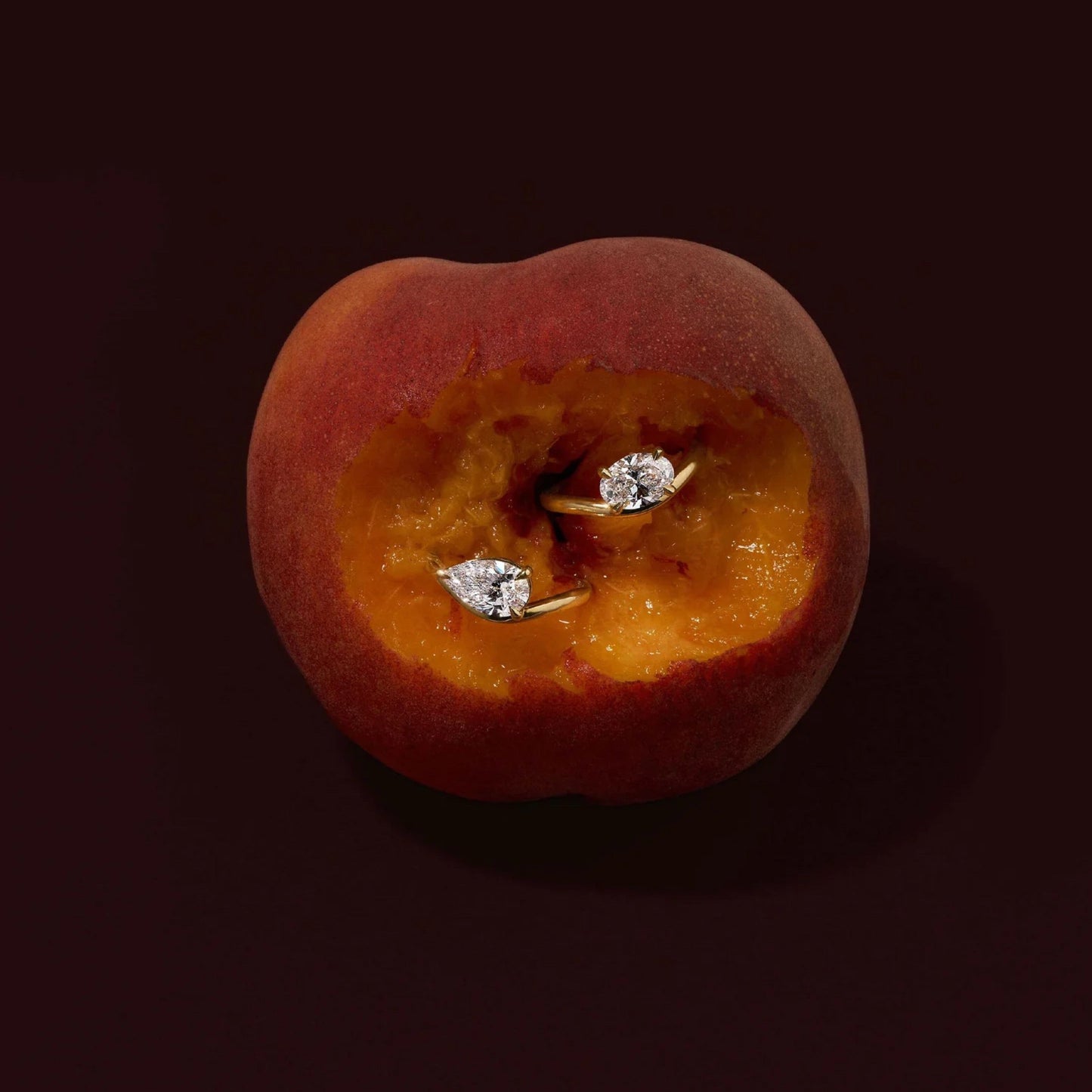 1.0 - 3.0 CT Oval Lab Grown Diamond Curved Engagement Ring