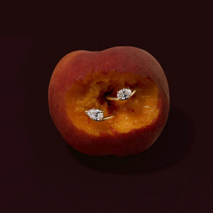 1.0 - 3.0 CT Oval Lab Grown Diamond Curved Engagement Ring