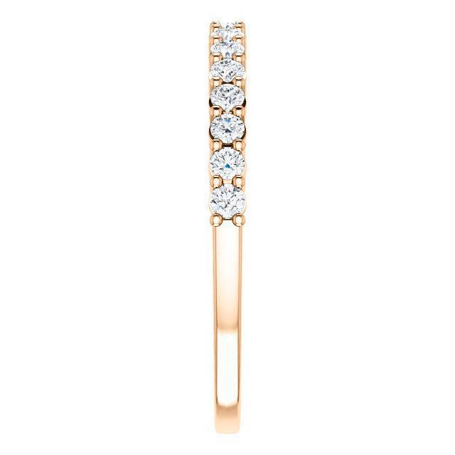 Half Eternity Wedding Band with 1.20 TCW Round Cut Moissanite