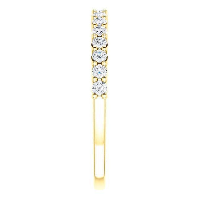 Half Eternity Wedding Band with 1.20 TCW Round Cut Moissanite