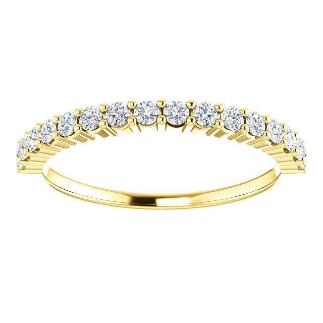 Half Eternity Wedding Band with 1.20 TCW Round Cut Moissanite