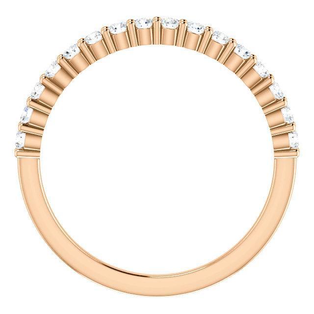 Half Eternity Wedding Band with 1.20 TCW Round Cut Moissanite