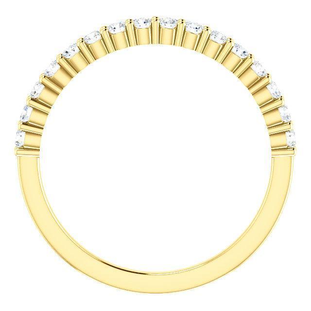 Half Eternity Wedding Band with 1.20 TCW Round Cut Moissanite
