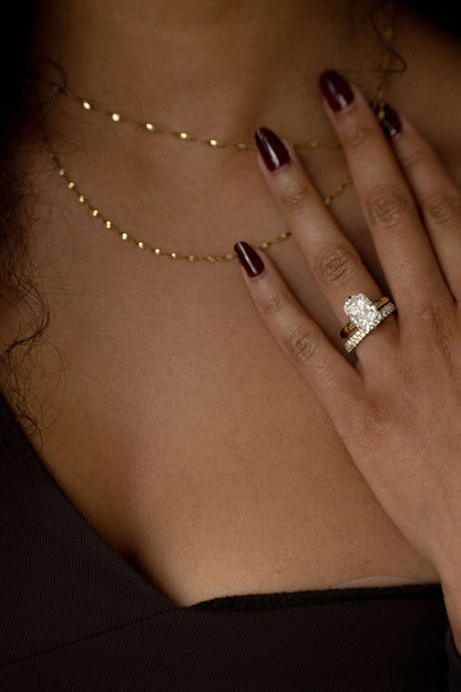 2.0-5.0 CT Elongated Cushion Cut Solitaire Moissanite Engagement Ring