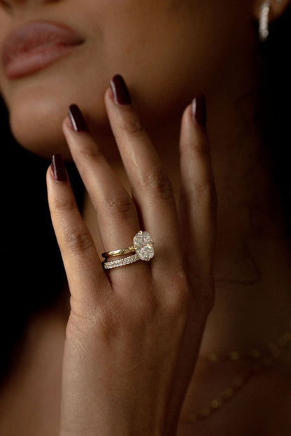 2.0-5.0 CT Elongated Cushion Cut Solitaire Moissanite Engagement Ring