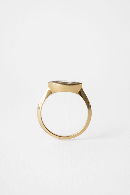 1.25 CT Marquise Cut Bezel Setting Moissanite Engagement Ring