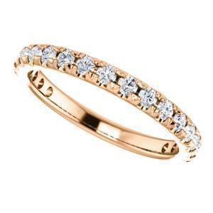 Semi Eternity Wedding Band with 2.0 TCW Round Cut Moissanite