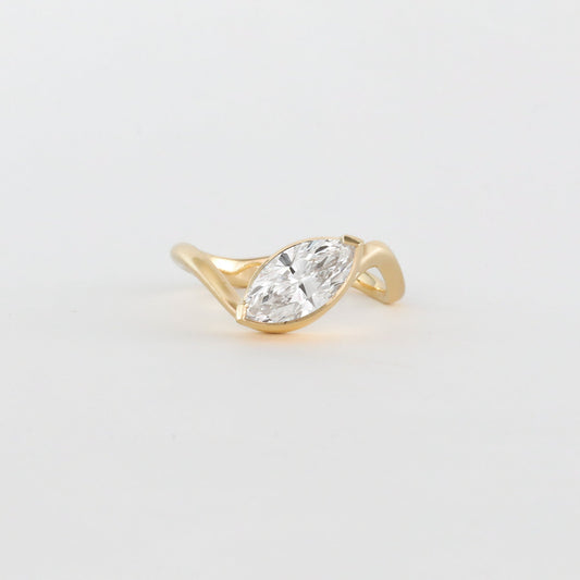 1.14 -3.50 CT Marquise Lab Grown Diamond Unique Engagement ring