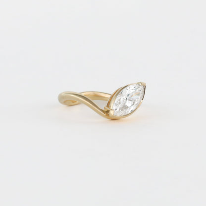 1.14 -3.50 CT Marquise Lab Grown Diamond Unique Engagement ring
