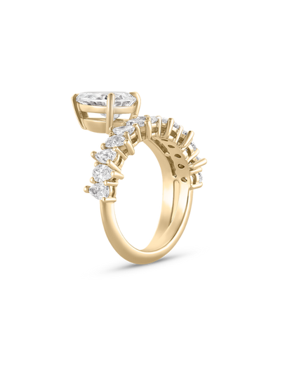 Odette- Pear Wrap Style Lab Grown Diamond Engagement Ring