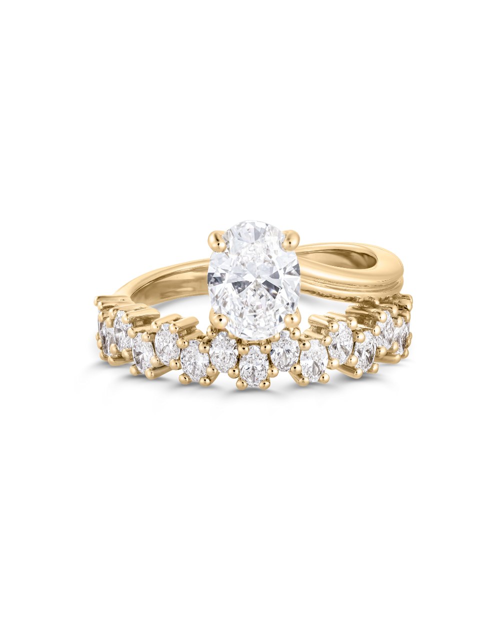 Leonie- Oval Wrap Style Lab Grown Diamond Engagement Ring