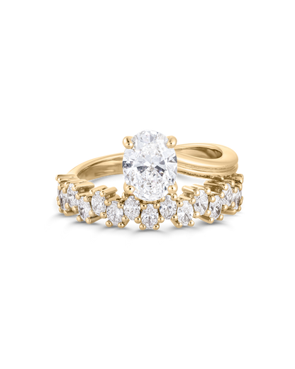 Leonie- Oval Wrap Style Lab Grown Diamond Engagement Ring