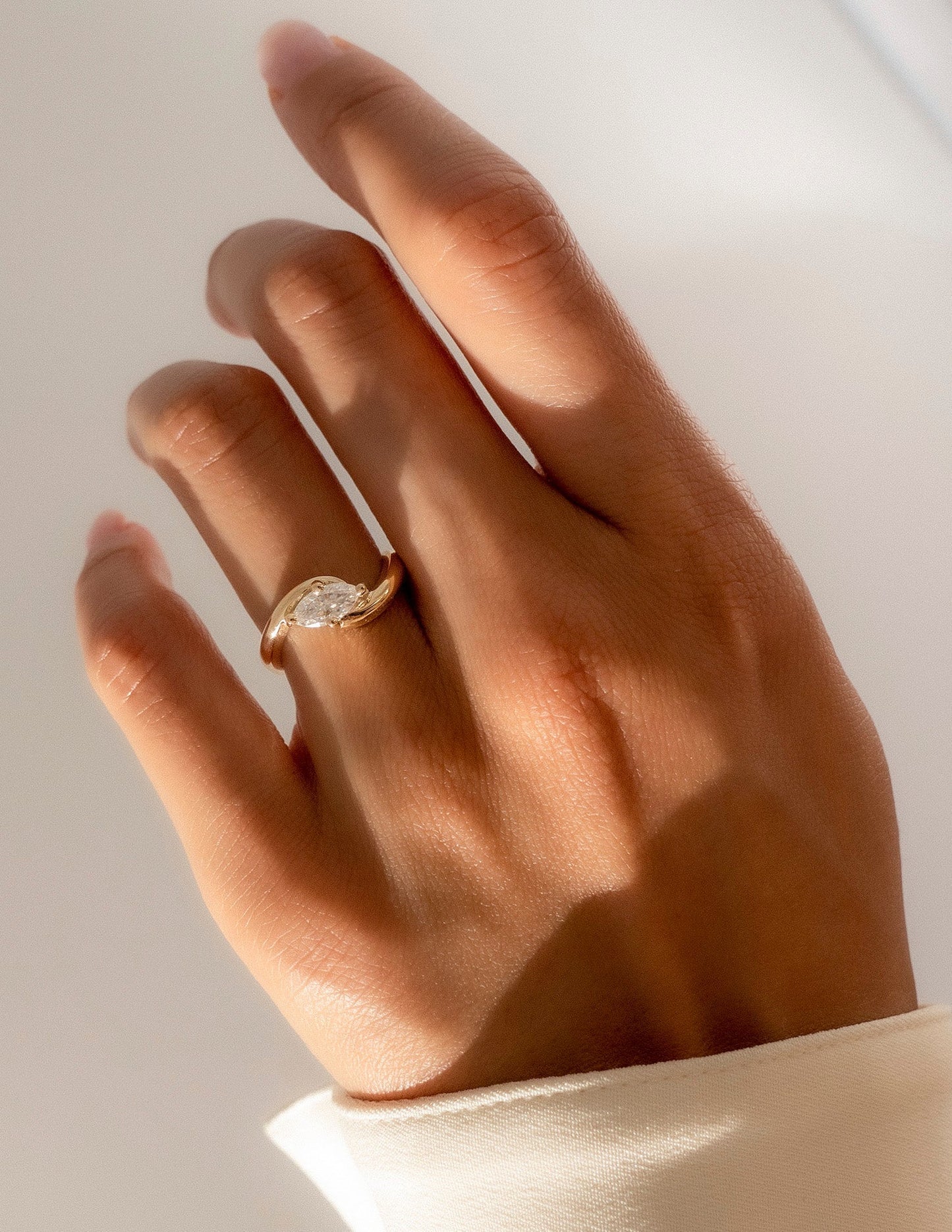 0.50 -1.50 CT Marquise Cut Lab Grown Diamond Solitaire Engagement Ring