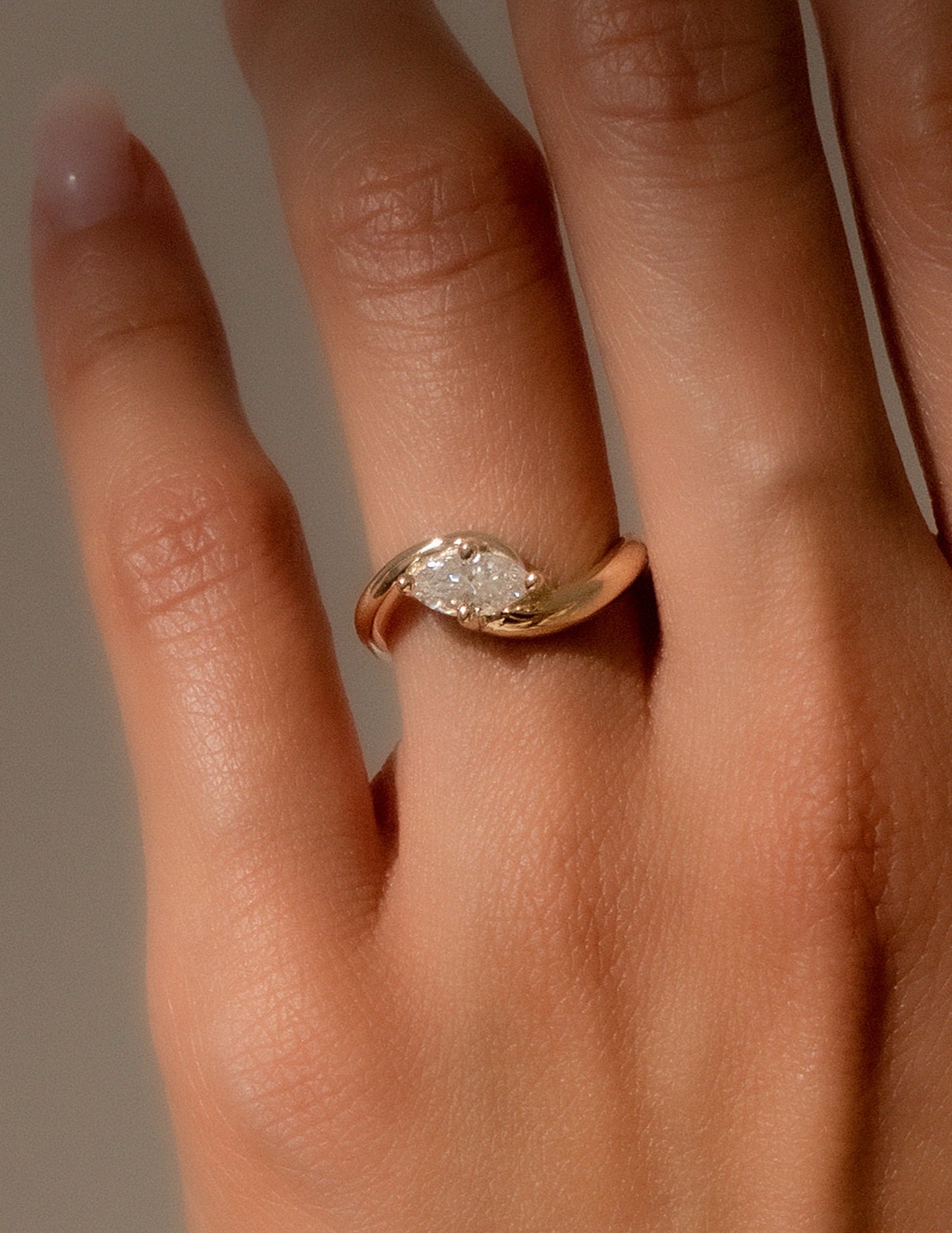 0.50 -3.0 CT Marquise Cut Lab Grown Diamond Solitaire Engagement Ring