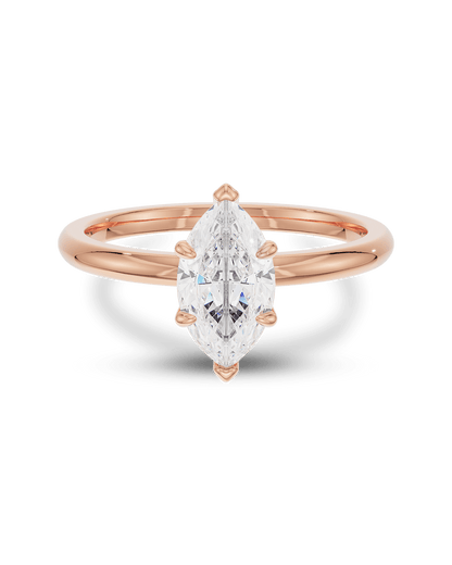 Madeleine- Marquise Solitaire Style Lab Grown Diamond Engagement Ring