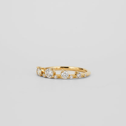 0.49 TCW Round Lab Grown Diamond Dainty Wedding Band