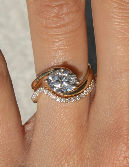 1.0 -1.50 CT Oval Cut Lab Grown Diamond Solitaire Engagement Ring