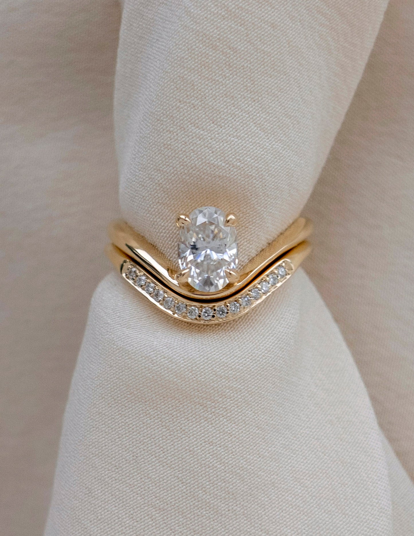 1.0 -2.0 CT Oval Cut Lab Grown Diamond Solitaire Engagement Ring