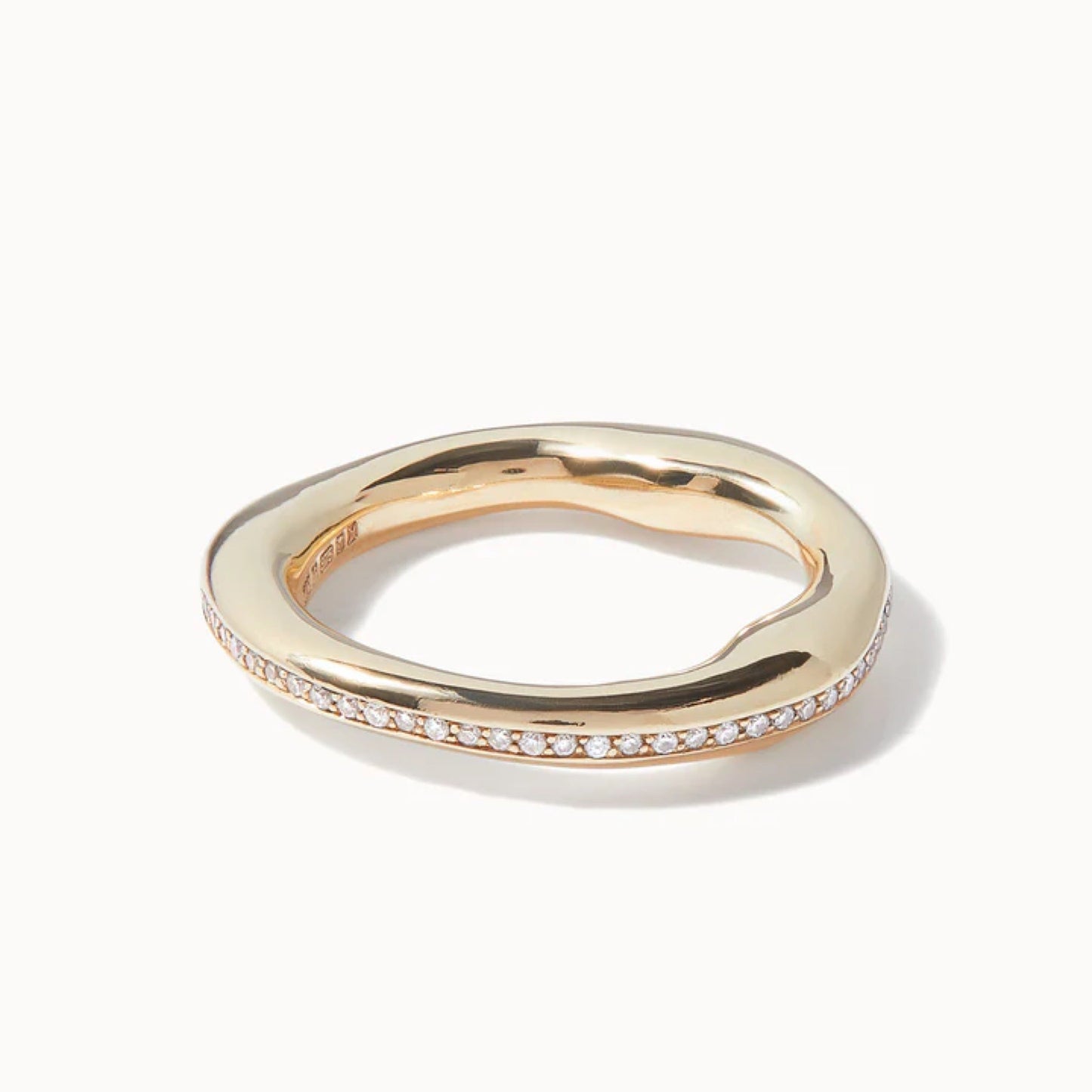 0.40 TCW Round Diamond Baguette Wedding Band