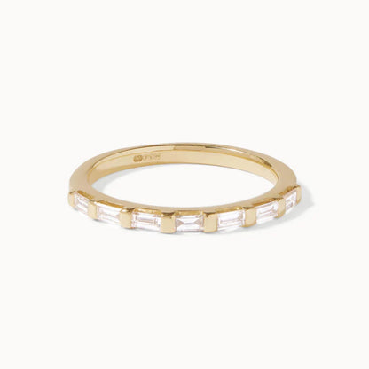 0.45 TCW East West Baguette Diamond Wedding Band
