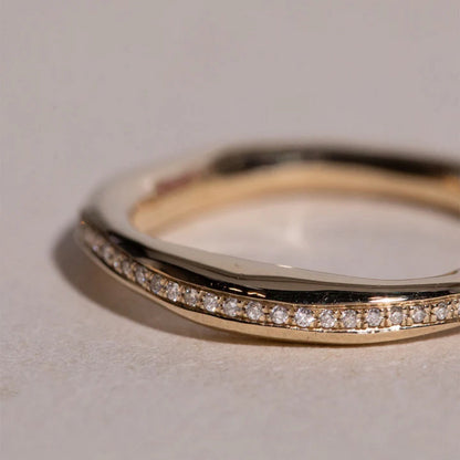 0.40 TCW Round Cut Diamond Wedding Band