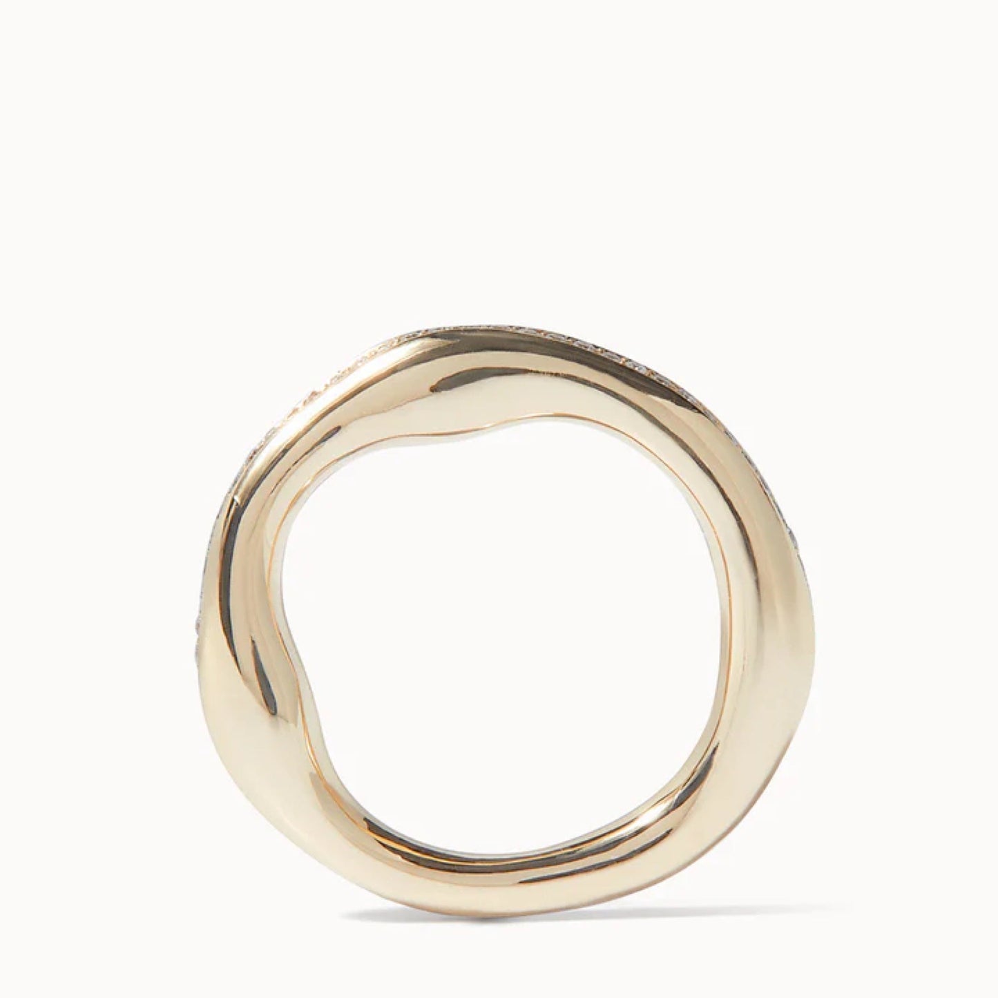 0.40 TCW Round Diamond Baguette Wedding Band