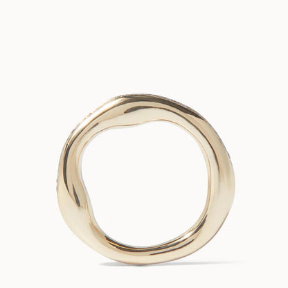 0.40 TCW Round Diamond Baguette Wedding Band