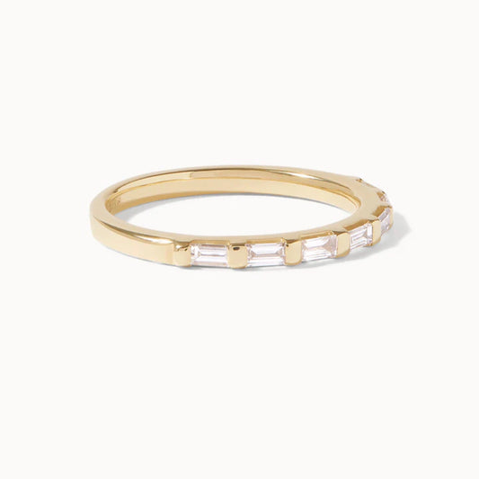 0.45 TCW East West Baguette Diamond Wedding Band