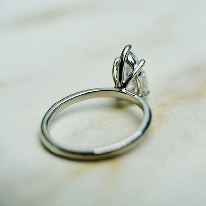 1.50 CT Pear E/VS1 CVD Diamond Solitaire Engagement Ring