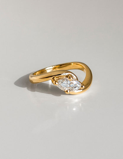 0.50 -3.0 CT Marquise Cut Lab Grown Diamond Solitaire Engagement Ring