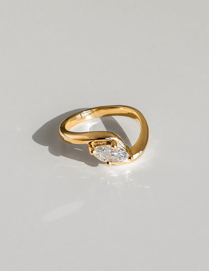 0.50 -1.50 CT Marquise Cut Lab Grown Diamond Solitaire Engagement Ring