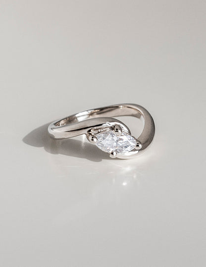 0.50 -3.0 CT Marquise Cut Lab Grown Diamond Solitaire Engagement Ring