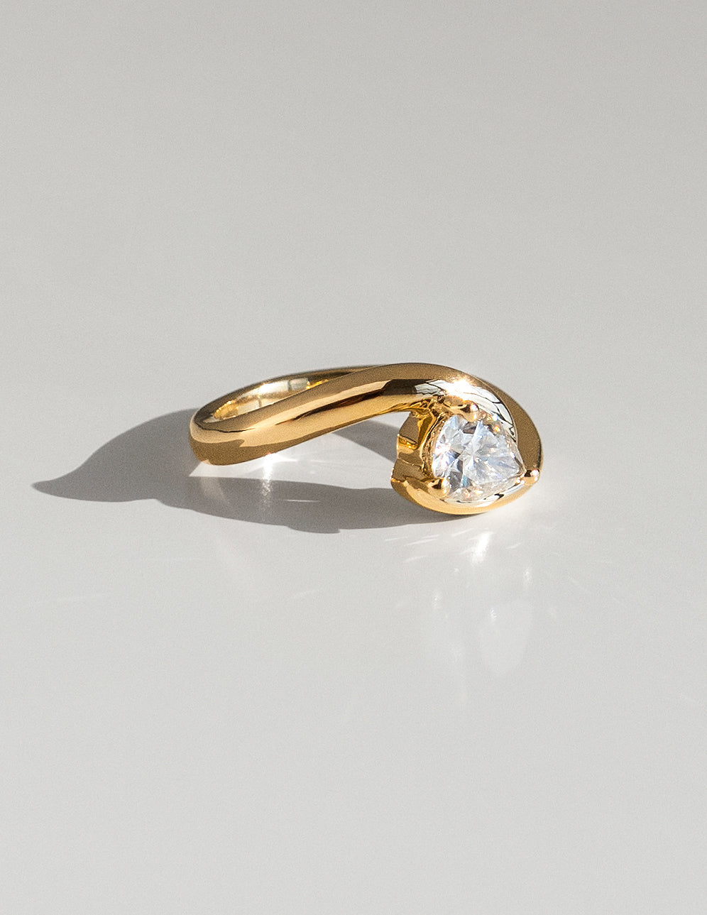 0.75-1.50 CT Pear Cut Lab Grown Diamond Solitaire Engagement Ring