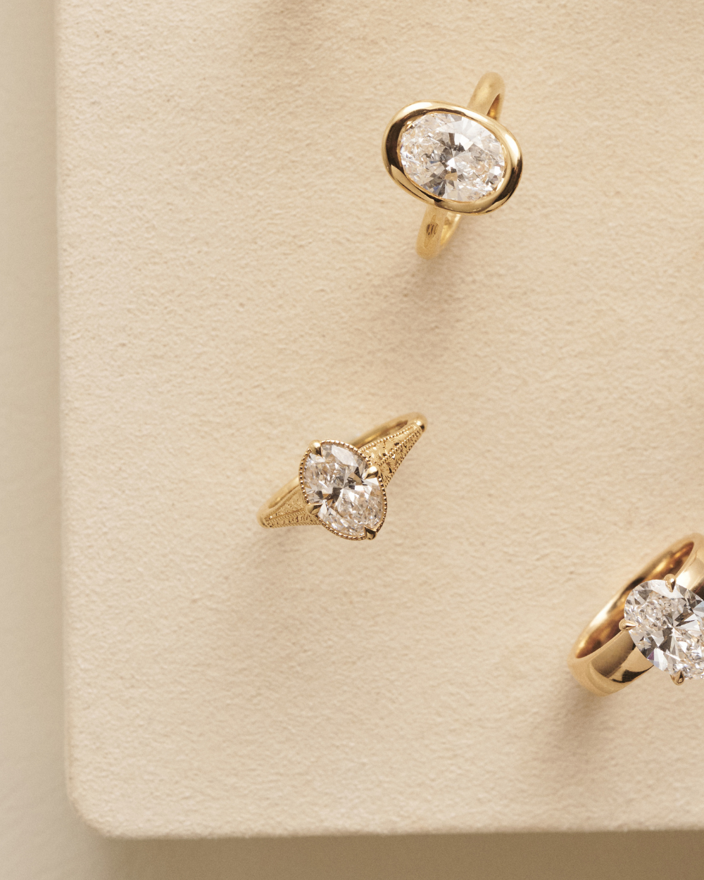 Camille- Oval Solitaire Vintage Style Lab Grown Diamond Engagement Ring