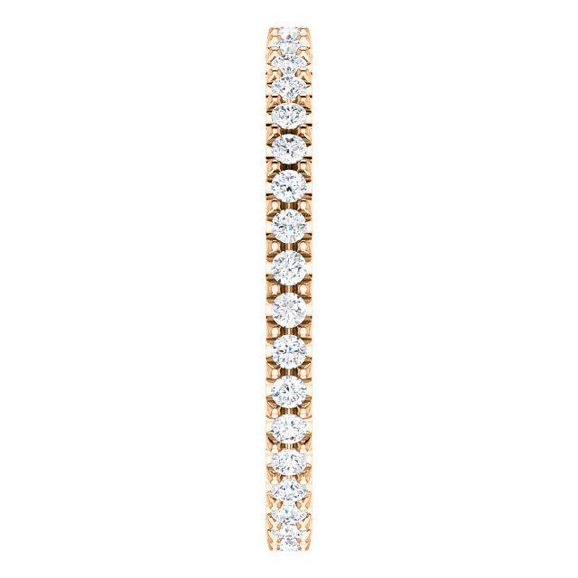 Full Eternity Wedding Band with 1.50 TCW Round Cut Moissanite