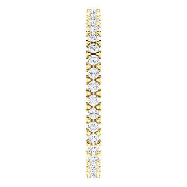 Full Eternity Wedding Band with 1.50 TCW Round Cut Moissanite