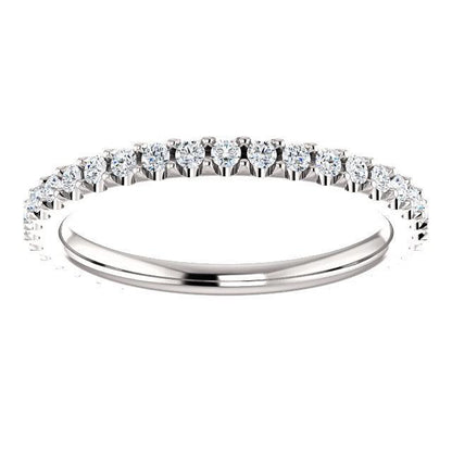 Full Eternity Wedding Band with 1.50 TCW Round Cut Moissanite