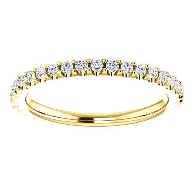 Full Eternity Wedding Band with 1.50 TCW Round Cut Moissanite