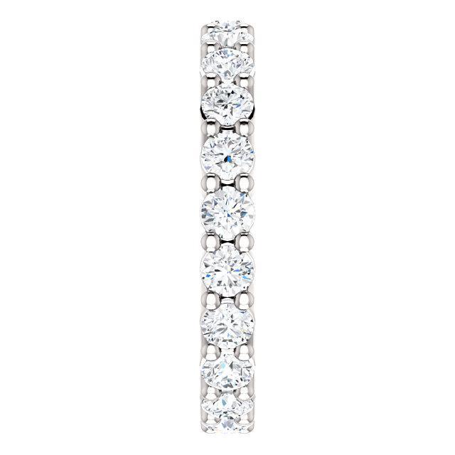Full Eternity Wedding Band with 1.80 TCW Round Cut Moissanite