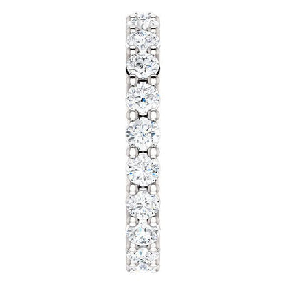 Full Eternity Wedding Band with 1.80 TCW Round Cut Moissanite
