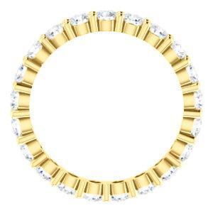 Full Eternity Wedding Band with 1.80 TCW Round Cut Moissanite