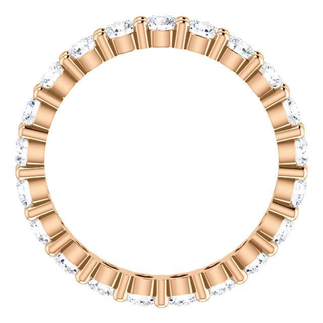 Full Eternity Wedding Band with 1.80 TCW Round Cut Moissanite