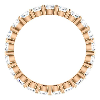 Full Eternity Wedding Band with 1.80 TCW Round Cut Moissanite