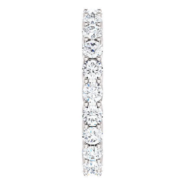 2.20 TCW Round Moissanite Full Eternity Wedding Band